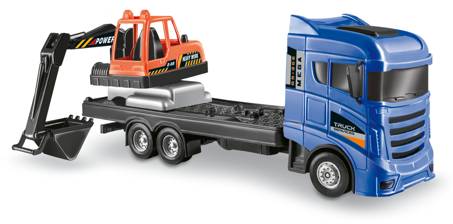 Ilustração COLEÇÃO BUILDER TRUCK ESCAVADEIRA