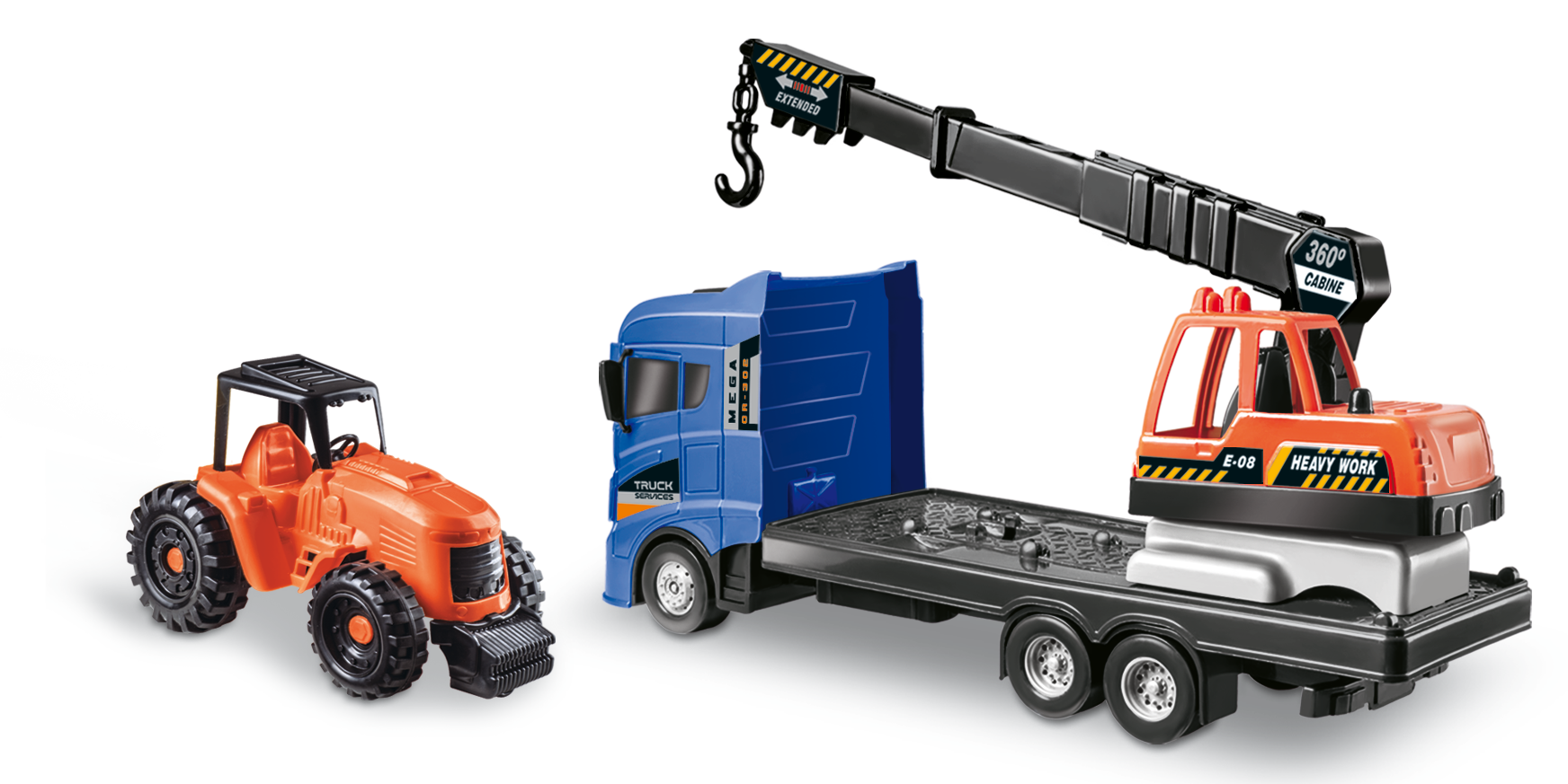 Ilustração COLEÇÃO MEGA CONSTRUCTOR GUINDASTE