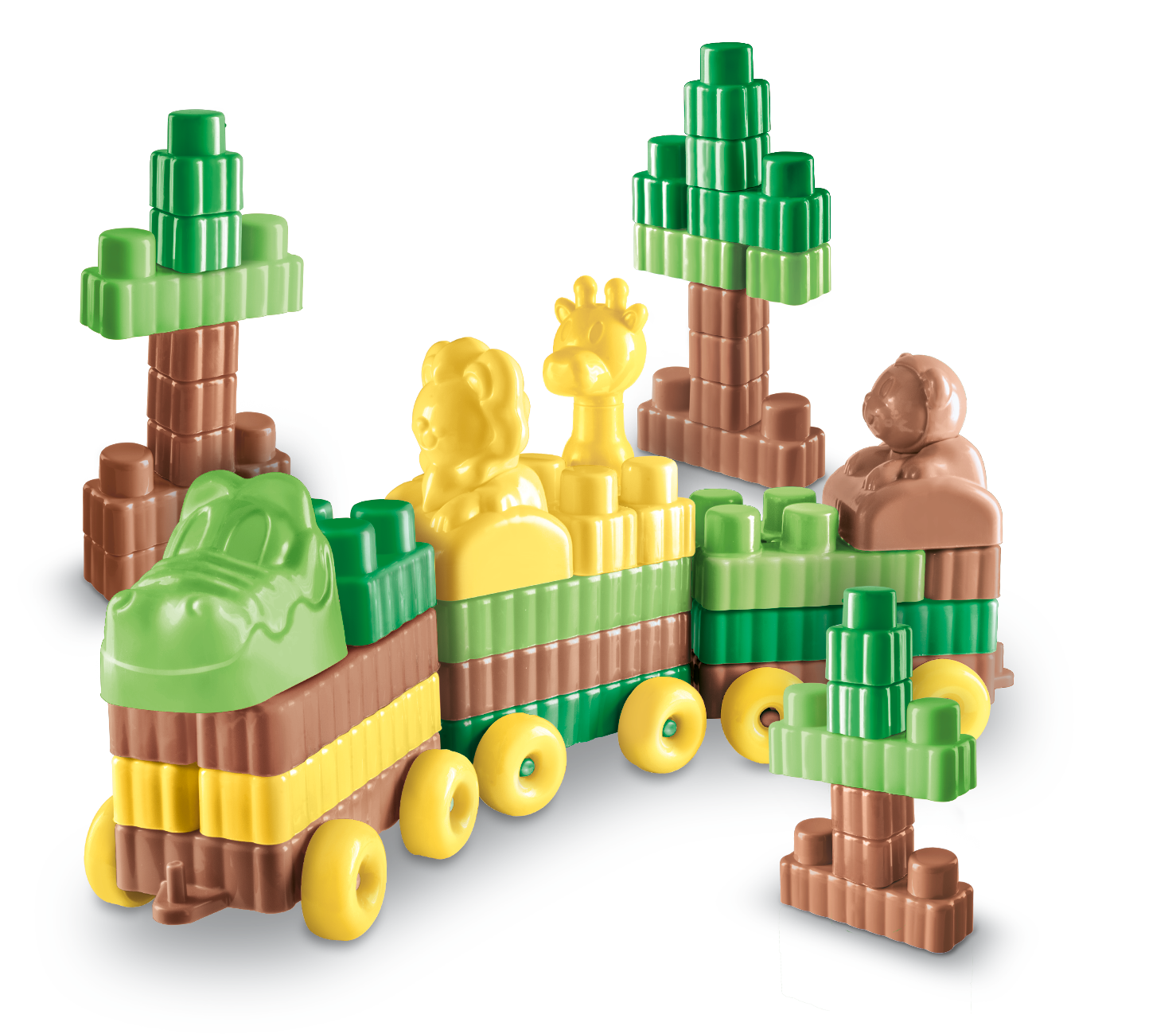 Ilustração BLOCKS INFANTO TREM ZOO