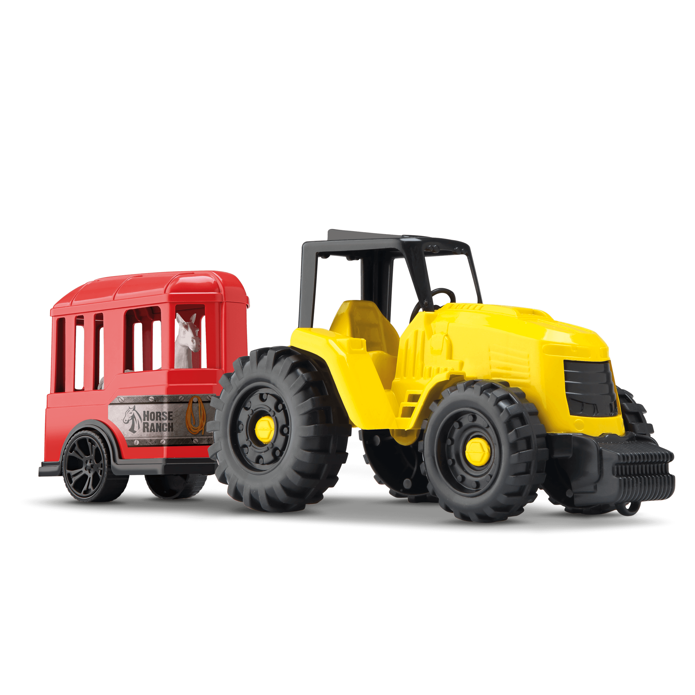 Ilustração TRACTOR FARM HORSE TRAILER