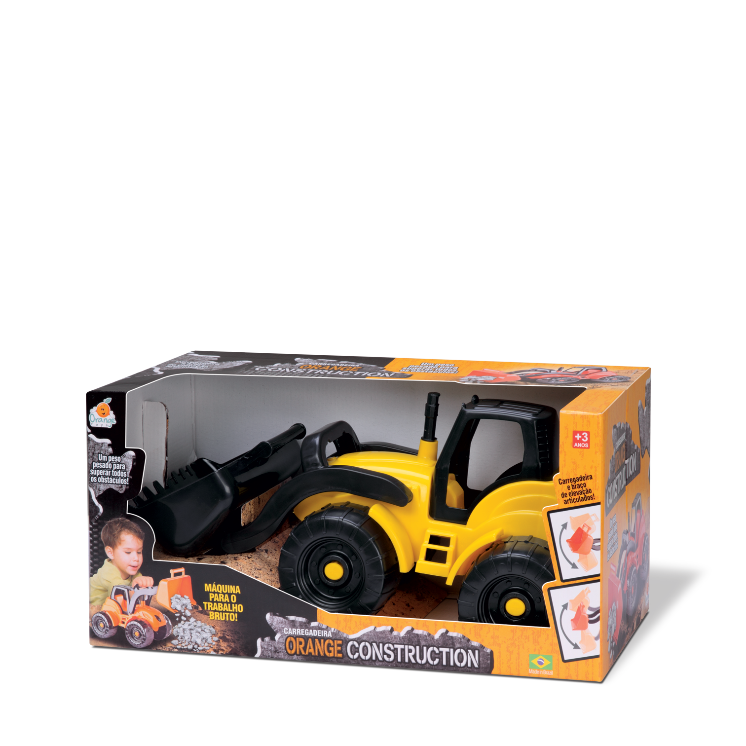 Ilustração CARREGADEIRA ORANGE CONSTRUCTION