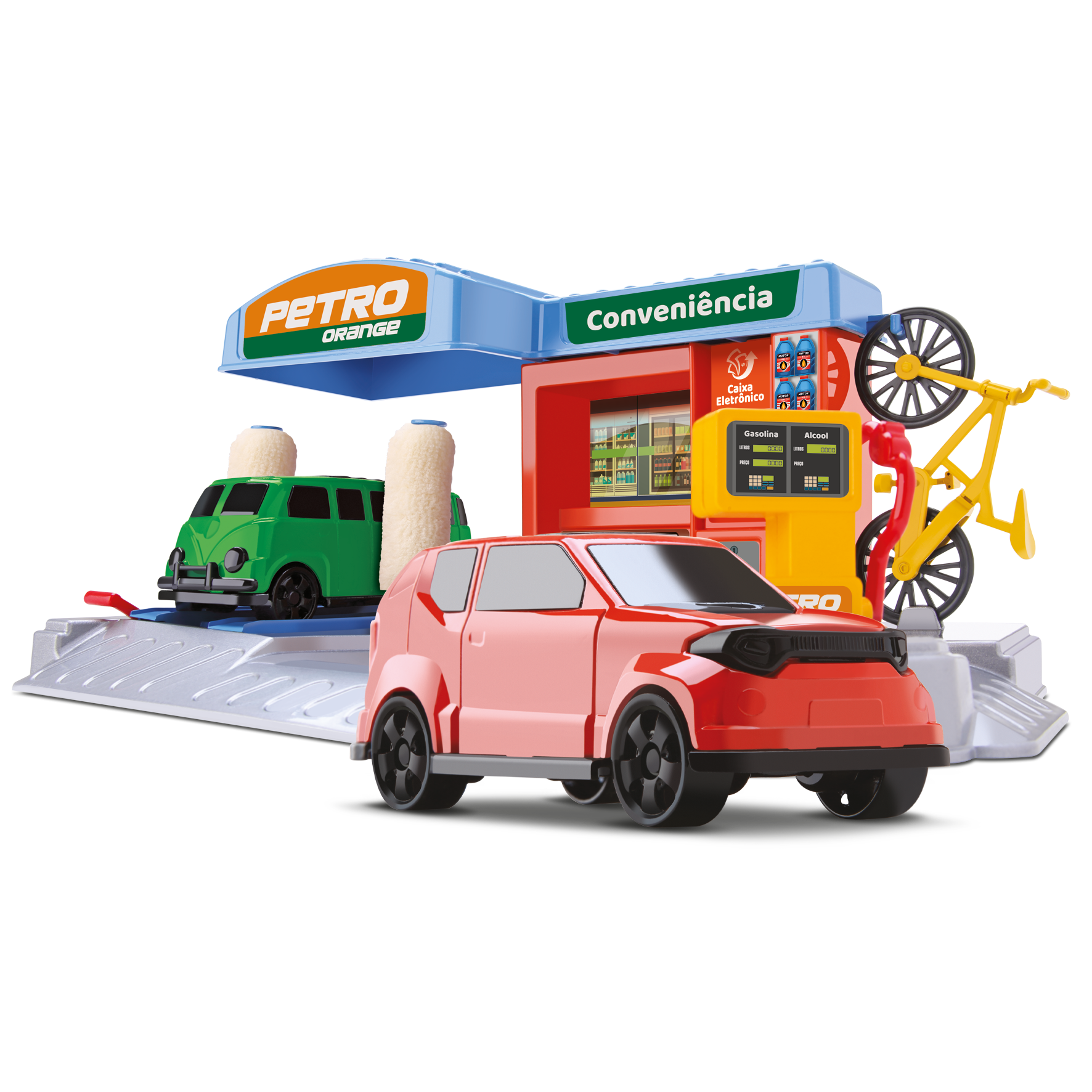 Ilustração POSTO PETRO ORANGE JEEP